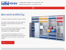 Tablet Screenshot of alfa-cluj.ro